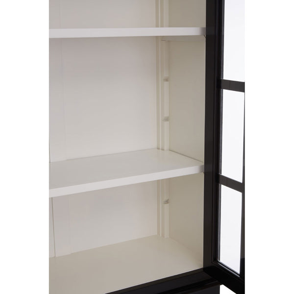 Olivia's Claire 4 Door Cabinet in Mahogany Black