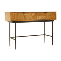 Olivia's Soft Industrial Collection - Jakar Console Table in Natural Finish