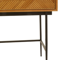 Olivia's Soft Industrial Collection - Jakar Console Table in Natural Finish