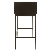 Olivia's Soft Industrial Collection - Jakar Console Table in Black Finish