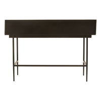 Olivia's Soft Industrial Collection - Jakar Console Table in Black Finish