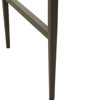 Olivia's Soft Industrial Collection - Jakar Console Table in Black Finish