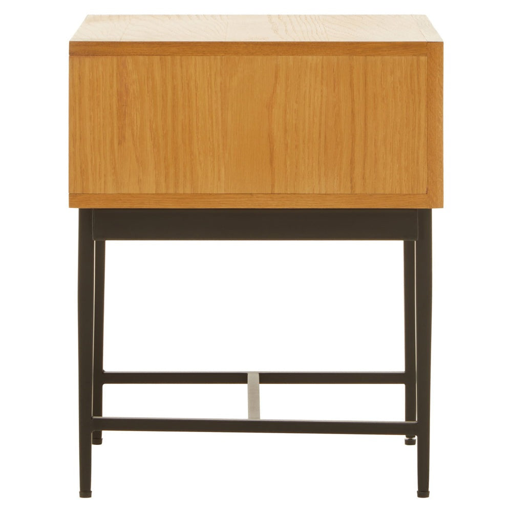 Olivia's Soft Industrial Collection - Jakar Side Table in Natural Finish