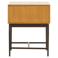 Olivia's Soft Industrial Collection - Jakar Side Table in Natural Finish