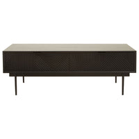 Olivia's Soft Industrial Collection - Jakar Coffee Table in Black Finish