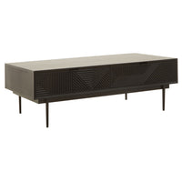 Olivia's Soft Industrial Collection - Jakar Coffee Table in Black Finish