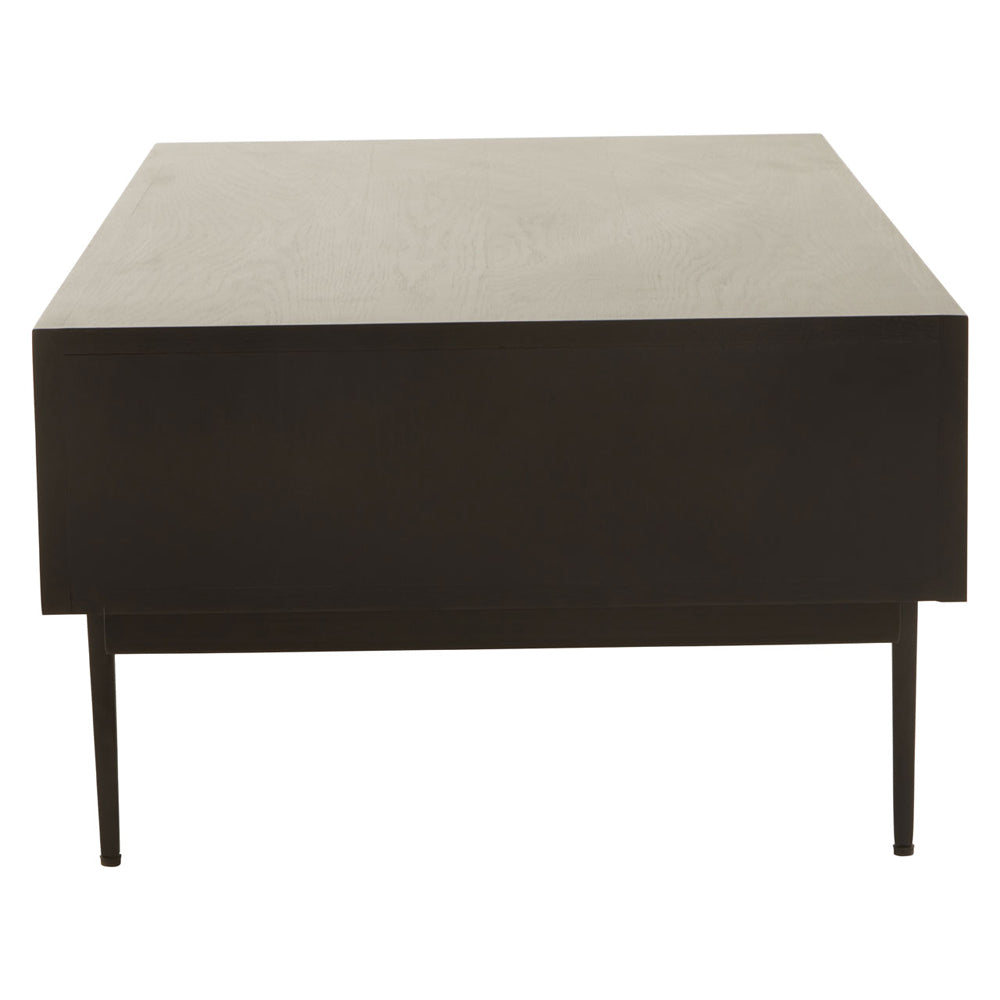 Olivia's Soft Industrial Collection - Jakar Coffee Table in Black Finish