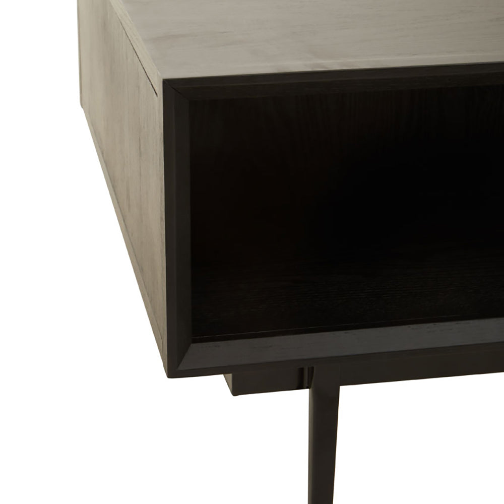 Olivia's Soft Industrial Collection - Jakar Coffee Table in Black Finish