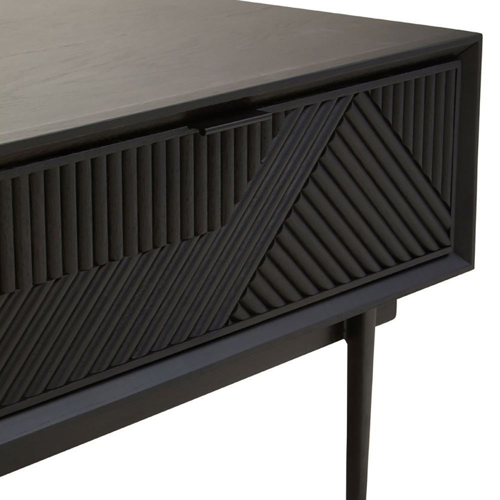 Olivia's Soft Industrial Collection - Jakar Coffee Table in Black Finish