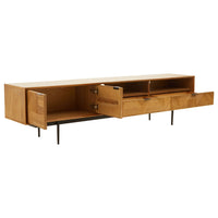 Olivia's Soft Industrial Collection - Jakar Wooden Media Unit in Natural Finish