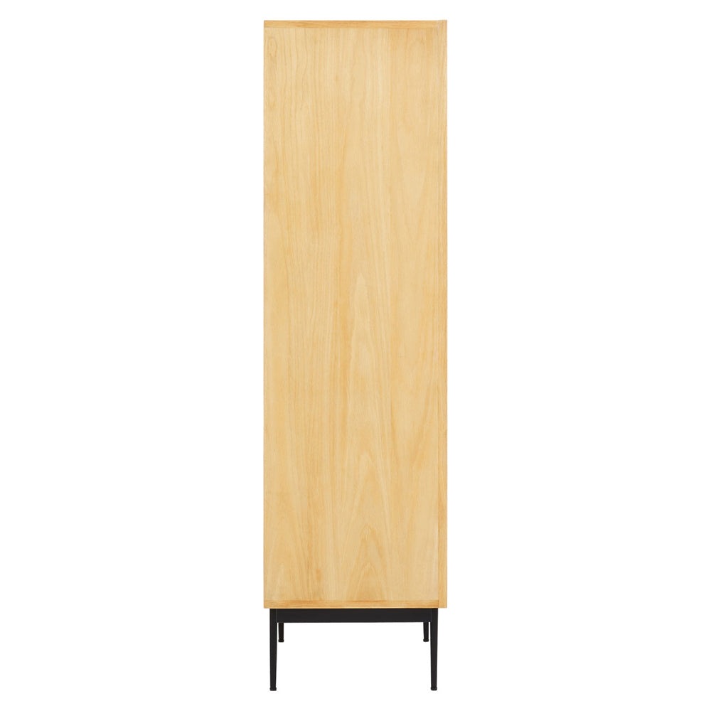 Olivia's Soft Industrial Collection - Jakar Wooden Cabinet in Natural Finish