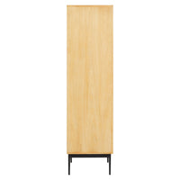 Olivia's Soft Industrial Collection - Jakar Wooden Cabinet in Natural Finish