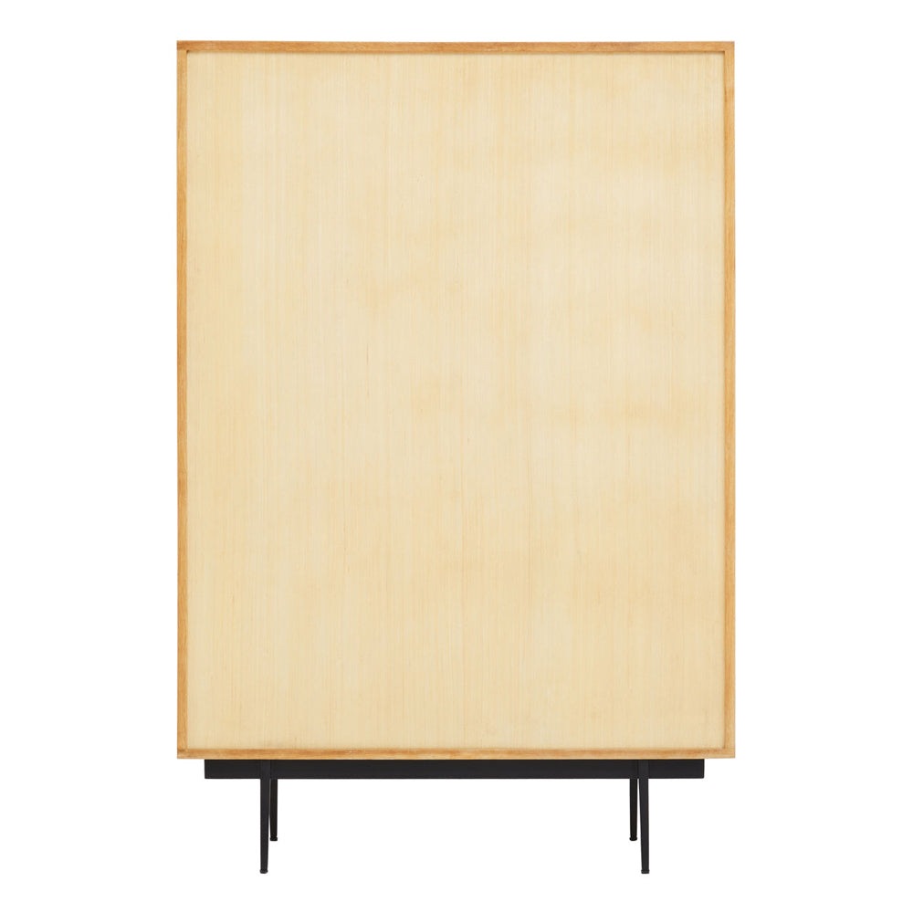 Olivia's Soft Industrial Collection - Jakar Wooden Cabinet in Natural Finish