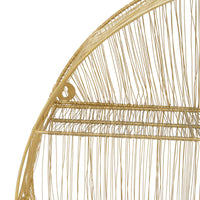 Olivia's Soft Industrial Collection - Enzo Wire Round Wall Shelf in Gold