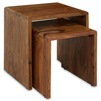 Olivia's Soft Industrial Collection - Surat Sheesham Nesting Tables