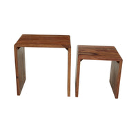 Olivia's Soft Industrial Collection - Surat Sheesham Nesting Tables