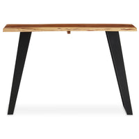 Olivia's Soft Industrial Collection - Sura Acacia Wood & Looped Iron Base Console Table