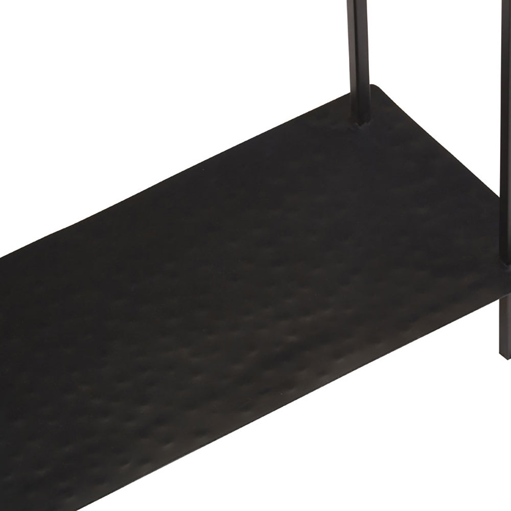 Olivia's Soft Industrial Collection Templa Black Marble Console Tabl