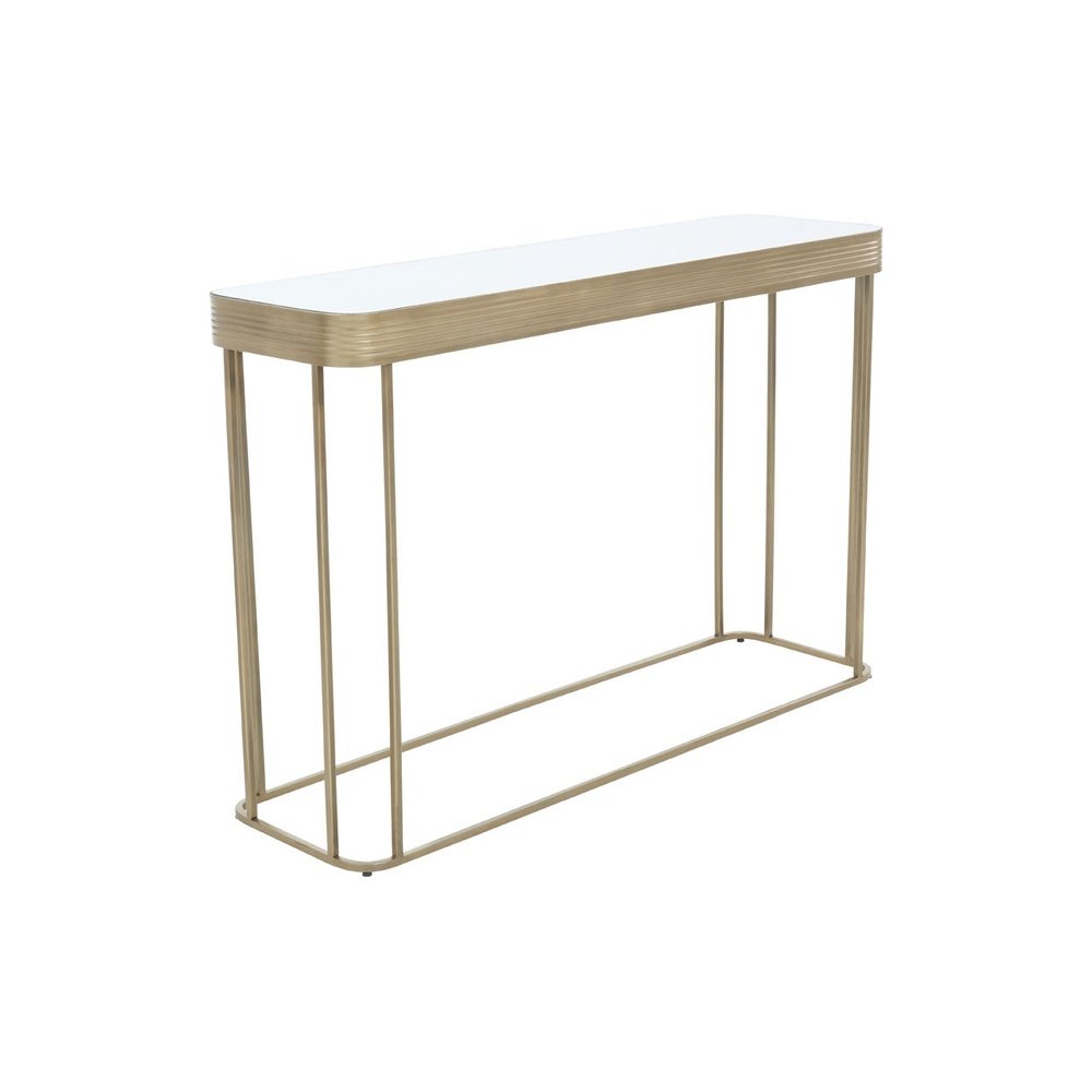 Olivia's Ellis Console Table in Mirror & Gold