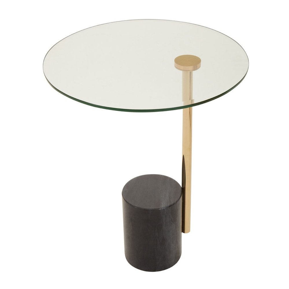 Olivia's Orla Side Table in Black & Gold