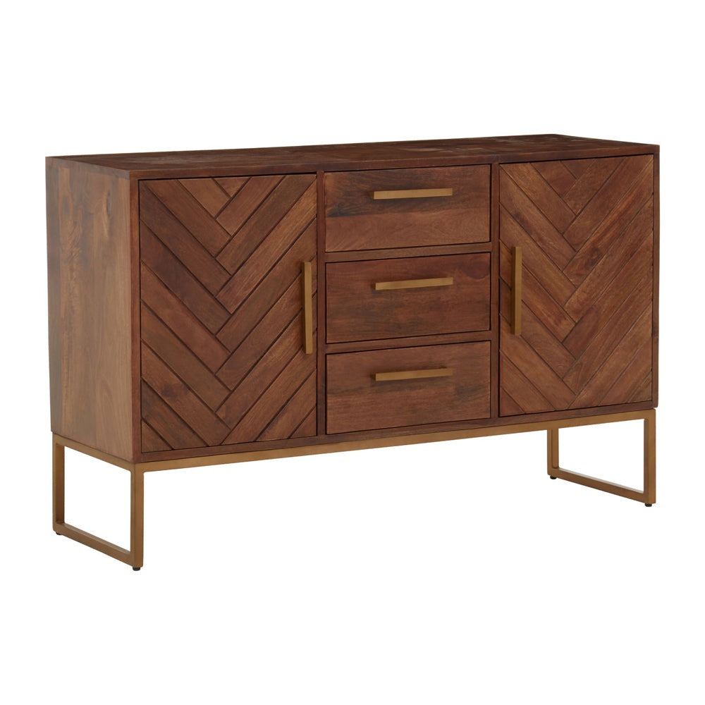 Olivia's Soft Industrial Collection - Gaya Sideboard in Brown