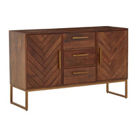 Olivia's Soft Industrial Collection - Gaya Sideboard in Brown