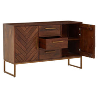 Olivia's Soft Industrial Collection - Gaya Sideboard in Brown