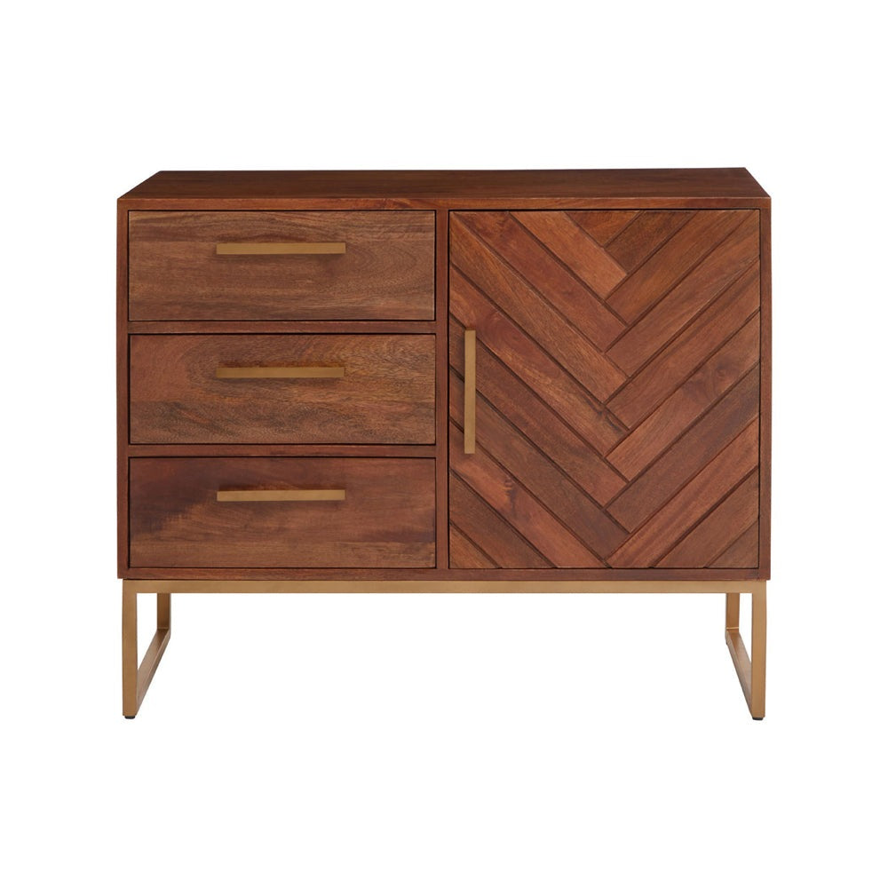 Olivia's Soft Industrial Collection - Gaya Sideboard in Brown