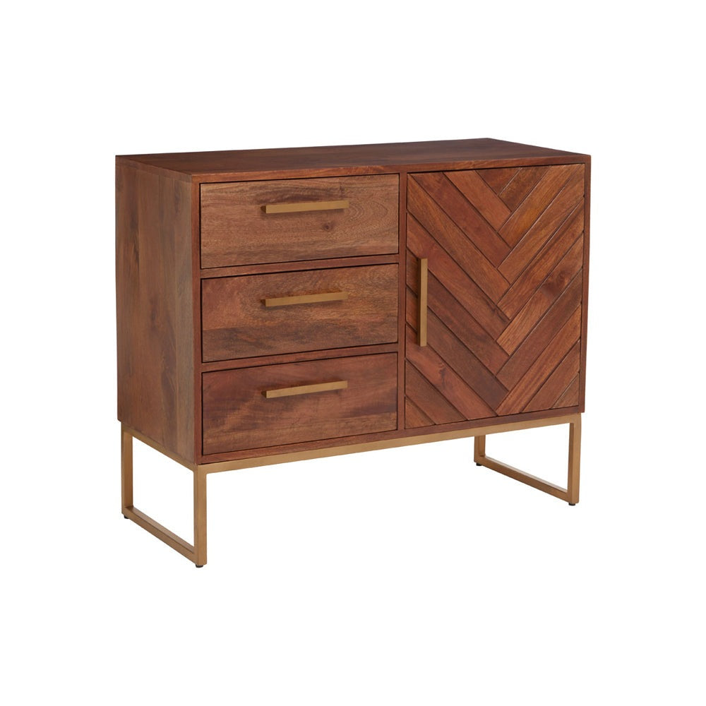 Olivia's Soft Industrial Collection - Gaya Sideboard in Brown