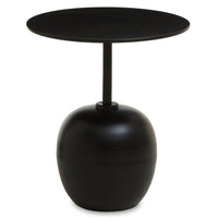 Olivia's Coral Side Table in Matt Black