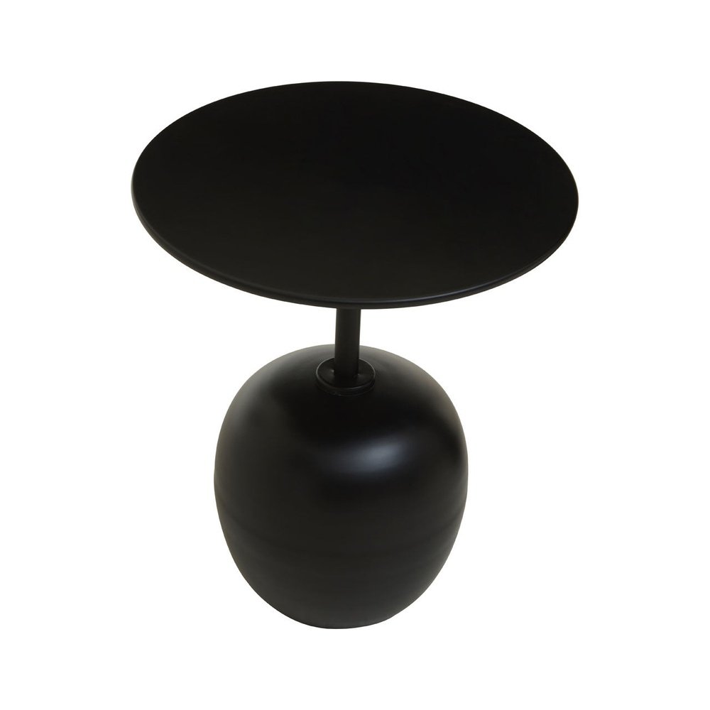 Olivia's Coral Side Table in Matt Black