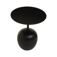 Olivia's Coral Side Table in Matt Black