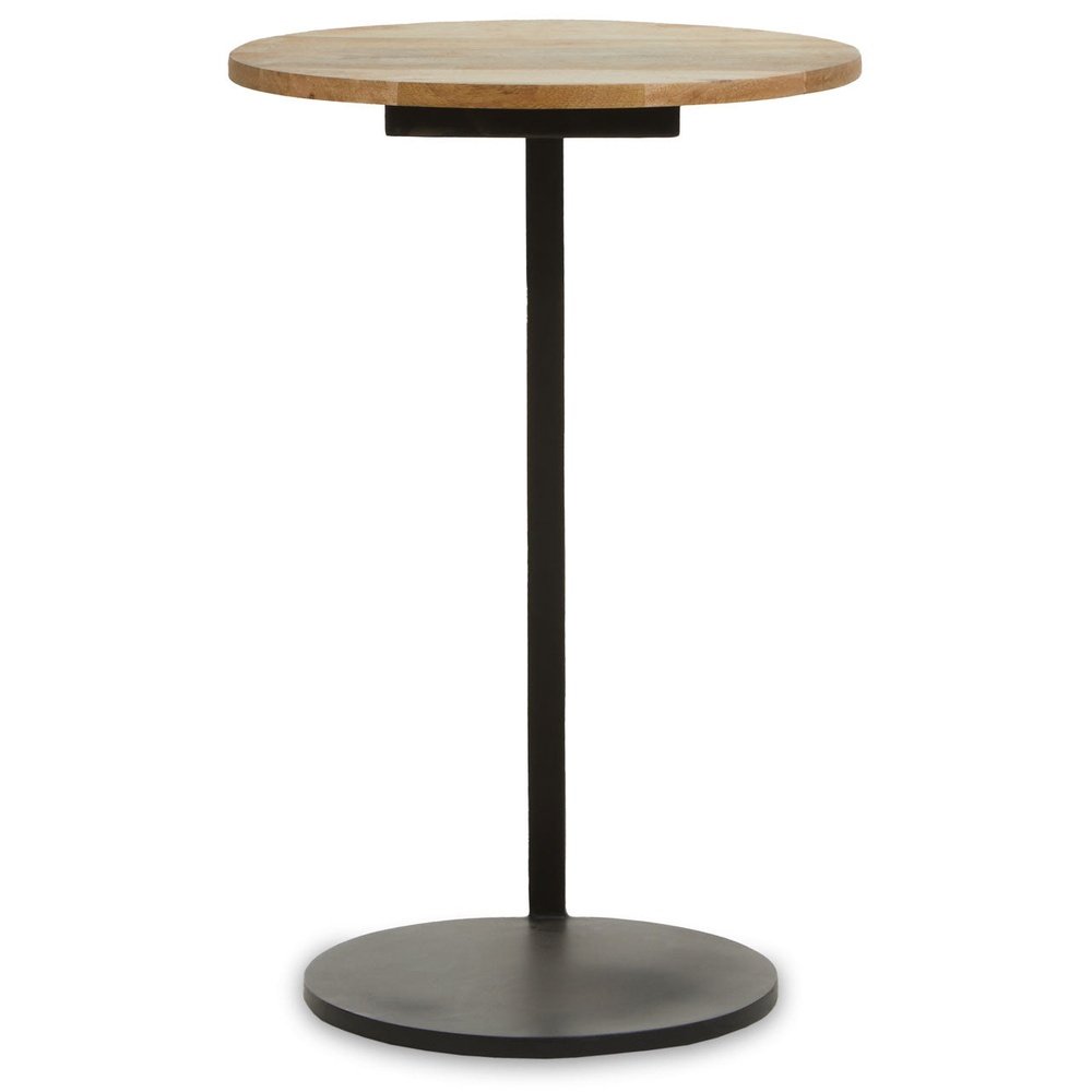 Olivia's Coral Side Table in Black & Natural