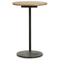 Olivia's Coral Side Table in Black & Natural