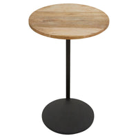 Olivia's Coral Side Table in Black & Natural