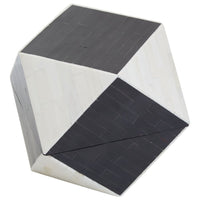 Olivia's Donall Large Diamond Trinket Box in Black & White