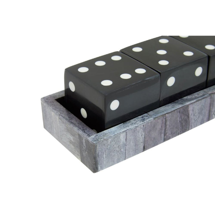 Thornton Games Dice Set - Grey Bone & Black Premier 3