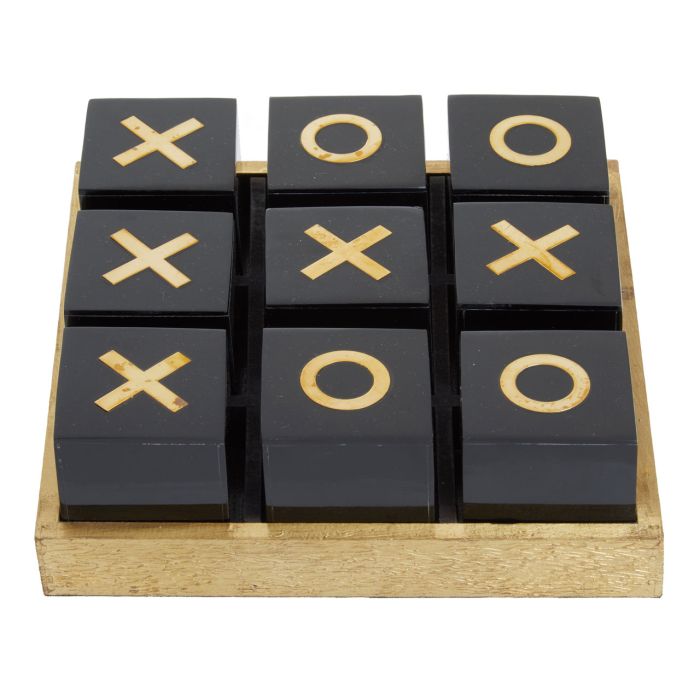 Olivia's Churchill Games Black & Gold Noughts & Crosses