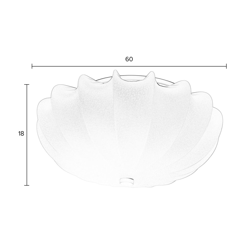 Olivia's Nordic Living Collection Shea Ceiling Light in Off White