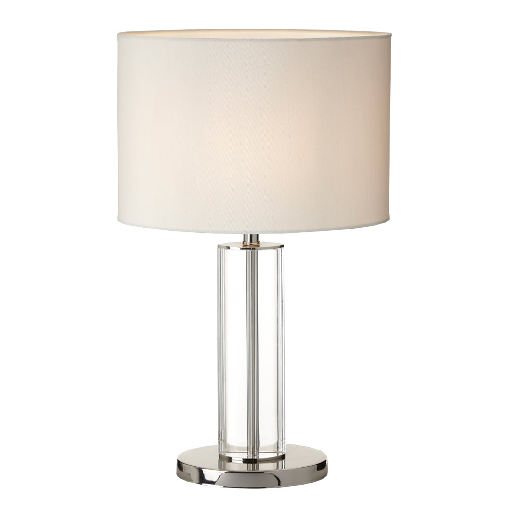 RV Astley Lisle Table Lamp In Clear Nickel Finish