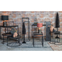 Light & Living Set of 2 Talca Side Tables in Black