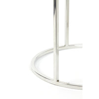 Light & Living Set of 2 Duarte Side Table Nickel And Glass