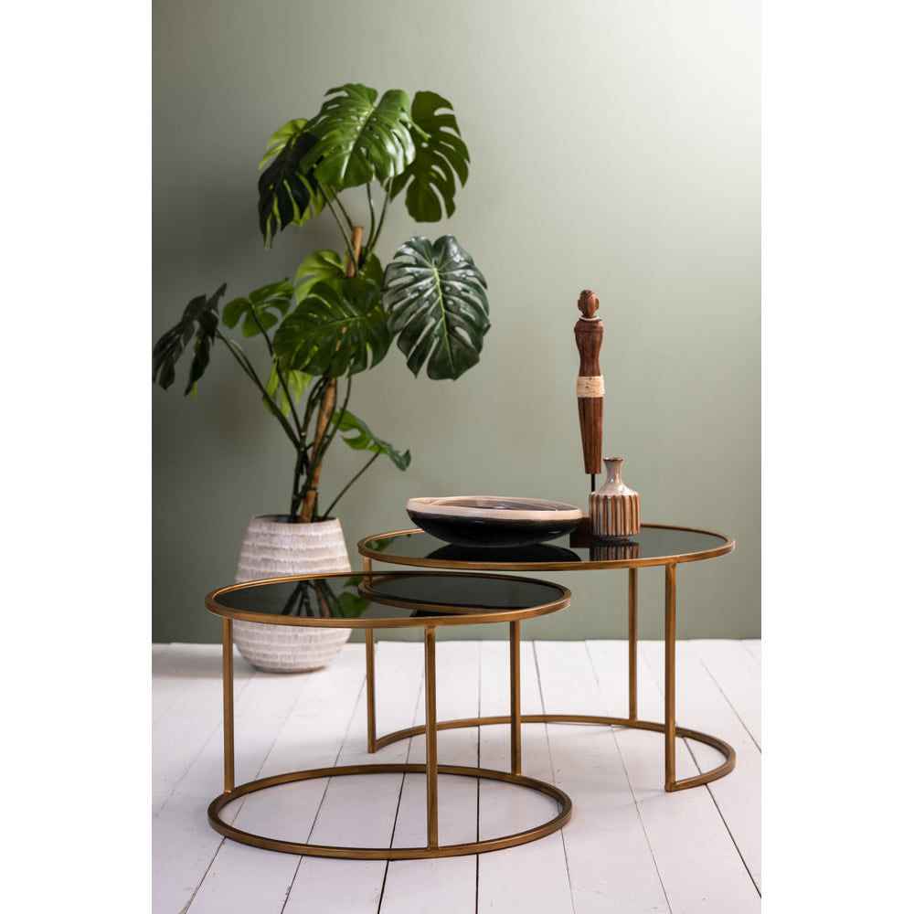  Light & Living-Light & Living Set of 2 Duarte Coffee Table Bronze Gold-Bronze 333 