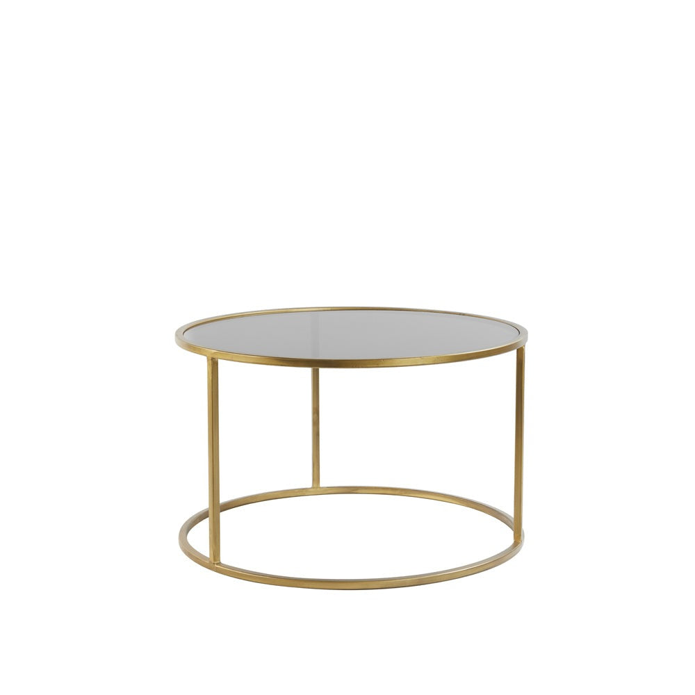 Light & Living Set of 2 Duarte Coffee Table Bronze Gold