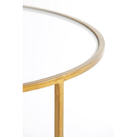 Light & Living Set of 2 Duarte Low Side Table Gold