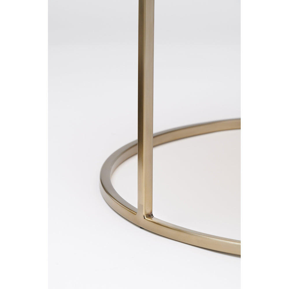 Light & Living Set of 2 Duarte Coffee Tables in Champagne Gold