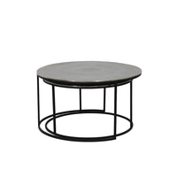 Light & Living Set of 2 Thizas Coffee Table Matt Black