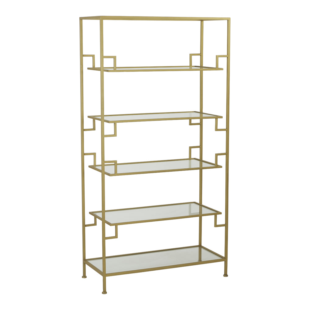 Light & Living Sutera Display Cabinet Clear And Gold