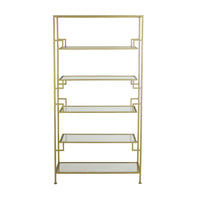 Light & Living Sutera Display Cabinet Clear And Gold