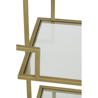 Light & Living Sutera Display Cabinet Clear And Gold